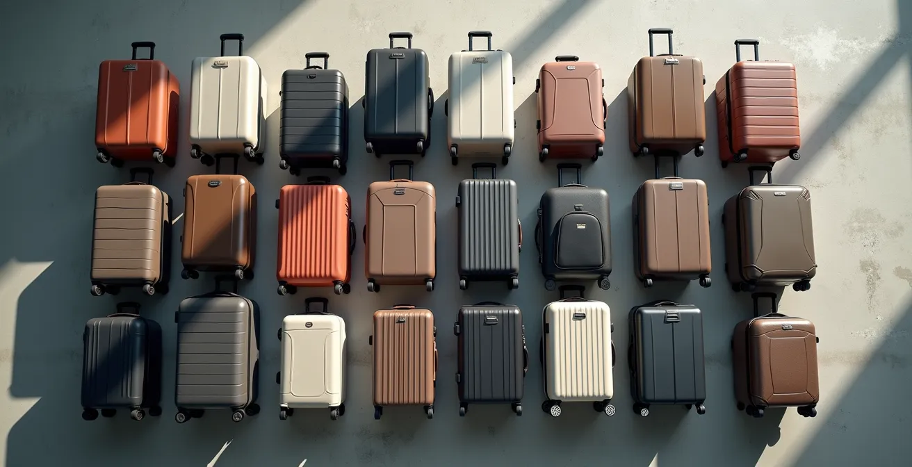 Visual comparison of luggage capacity in different transport vehicles